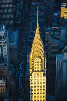 Architecture Collection: Chrysler Building & Lexington Avenue, Manhattan, New York City, New York, USA