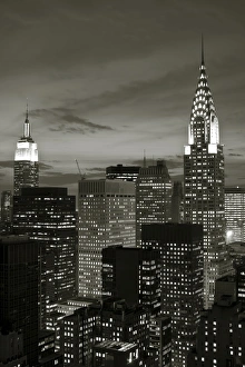 Images Dated 13th October 2009: Chrysler Building & Midtown Manhattan Skyline, New York City, USA