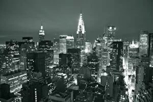 Sky Scrapers Gallery: Chrysler Building & Midtown Manhattan Skyline, New York City, USA