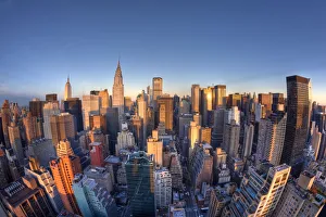 Chrysler Building & Midtown Manhattan Skyline, New York City, USA