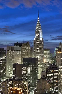 Images Dated 22nd October 2009: Chrysler Building & Midtown Manhattan Skyline, New York City, USA