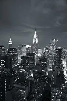 Chrysler Building & Midtown Manhattan Skyline, New York City, USA