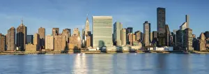 East River Prints: Chrysler & UN Buildings and Midtown Manhattan skyline from Queens, New York City