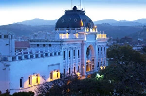 Images Dated 10th December 2012: Chuquisaca Governorship Palace, Palace Of Government, Plaza 25 de Mayo, Sucre, Bolivia