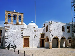 Patmos Prints: Church of Agios Ioannis Prodromos, Skala, Patmos Island, Dodecanese, Greece