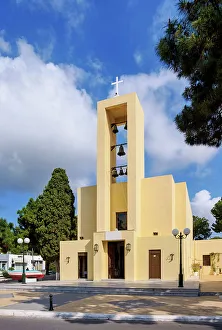 Lero Prints: Church of Agios Nikolaos, Lakki Town, Leros Island, Dodecanese, Greece