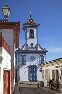 Diamantina Prints: Church of Amparo, Diamantina (UNESCO World Heritage Site), Minas Gerais, Brazil