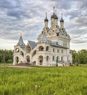 17th Century Prints: Church of the Annunciation (1677), Taininskoe, Moscow region, Russia