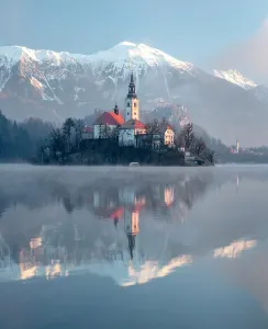 Lake Bled Prints: Church of the Assumption of the Blessed Virgin Mary
