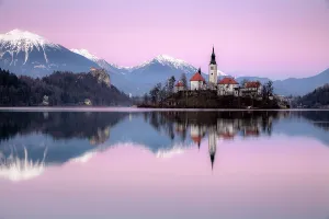 Lake Bled Prints: Church of the Assumption of the Blessed Virgin Mary