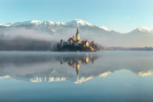 Lake Bled Prints: Church of the Assumption of the Blessed Virgin Mary