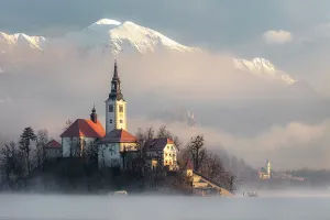 Lake Bled Prints: Church of the Assumption of the Blessed Virgin Mary