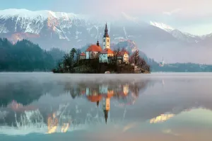 Lake Bled Prints: Church of the Assumption of the Blessed Virgin Mary