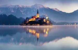 Lake Bled Prints: Church of the Assumption of the Blessed Virgin Mary