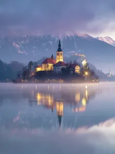 Lake Bled Prints: Church of the Assumption of the Blessed Virgin Mary