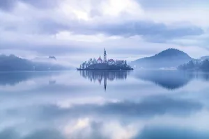 Lake Bled Prints: Church of the Assumption of the Blessed Virgin Mary