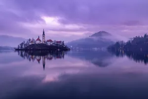 Lake Bled Prints: Church of the Assumption of the Blessed Virgin Mary