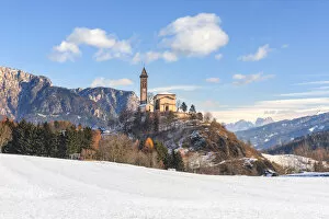 Images Dated 5th January 2018: church of Castello di Fiemme Europe, Italy, Trentino Alto Adige, Bolzano district