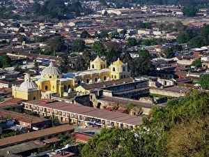 Convent Prints: Church and Convent of La Merced seen from Cerro de La Cruz