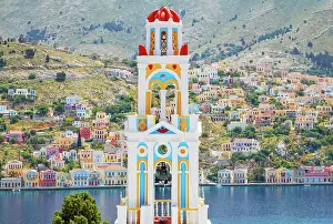 Bell Prints: Church of Evangelismos overlooking Gialos harbour