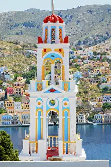 Aegean Prints: Church of Evangelismos overlooking Gialos harbour