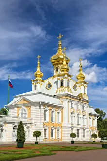 Images Dated 15th April 2016: Church of the Grand Palace, Petergof, Saint Petersburg, Russia