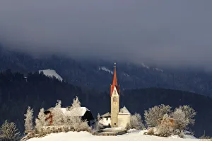 Church, Hochpustertal Valley, South Tyrol, Italy