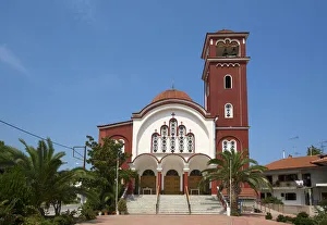 Images Dated 12th June 2012: Church in Ierissos, Athos, Halkidiki, Greece