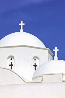 Mediteranean Prints: Church At Kambos, Patmos, Dodecanese, Greek Islands, Greece, Europe