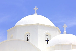 Mediterranean Prints: Church At Kambos, Patmos, Dodecanese, Greek Islands, Greece, Europe