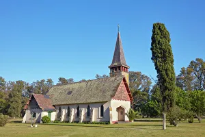 Estancia Prints: The church of La Candelaria Estancia & Polo Club, Lobos, Buenos Aires province, Argentina