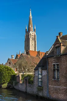 Church of Our Lady in Brugesaa belfry, Bruges, West Flanders, Belgium