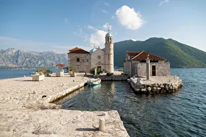 Adriatic Caost Prints: Church of Our Lady of Škrpjela, Perast, Kotor Bay, Montenegro