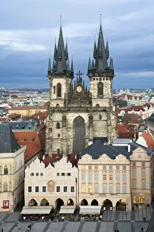 City Square Gallery: Church of Our Lady before Tyn, Old Town of Prague, Prague, Bohemia, Czech Republic