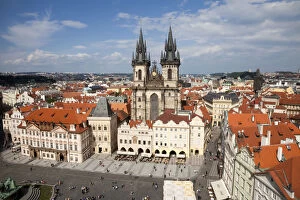 Old Town Square Collection: Church of our Lady before Tyn, Old town Square, Prague, Czech Republic