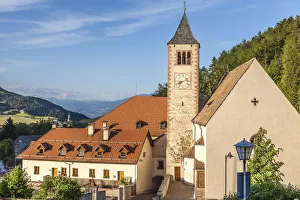 Village Church Prints: Church of Lengmoos am Ritten, South Tyrol, Italy