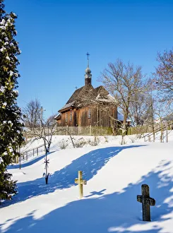 Church from Matczyn, Lublin Open Air Museum, winter, Lublin Voivodeship, Poland