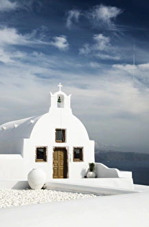 A church in Oia, Santorini (Thira), Greece
