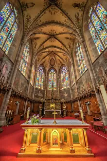 Images Dated 30th November 2022: Church Peter and Paul at Obernai, Bas-Rhin, Alsace, Alsace-Champagne-Ardenne-Lorraine, Grand Est