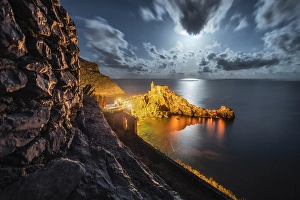 Church of Portovenere during the event of the Madonna Bianca, municipality of Portovenere, La Spezia province, Liguria, Italy