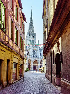 Rouen Prints: Church of Saint Maclou, Rouen, Seine-Maritime, Normandy, France