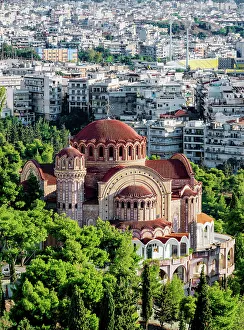 Chain Prints: Church of Saint Pavlos, elevated view, Thessaloniki, Central Macedonia, Greece