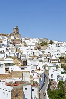 Vistas Prints: Church of San Pedro surounded by a tapestry of whitewashed houses, Arcos De la Fontera