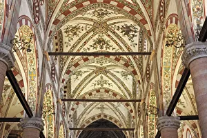 Verona Prints: Church Santa Anastasia, Verona, Veneto, Italy