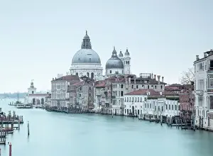 Accademia Bridge Prints: Church of Santa Maria Della Salute and the Grand Canal from the Accademia Bridge