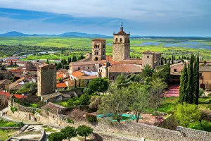 Serrans Prints: Church of Santa Maria la Mayor, Trujillo, Extremadura, Spain