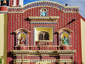 Puebla State Prints: Church of Santa Maria Tonantzintla, Cholula, Puebla State, Mexico