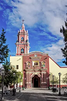 Puebla State Prints: Church of Santa Maria Tonantzintla, Cholula, Puebla State, Mexico