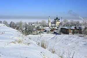 Vologda Region Prints: Church of the Saviour (1723), Belozersk, Vologda region, Russia