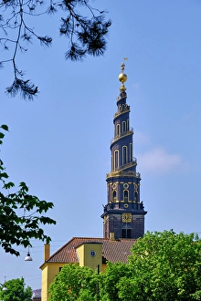 Kobenhavn Prints: Church of Our Saviour (Vor Frelsers Kirke), Christiania. Copenhagen, Denmark